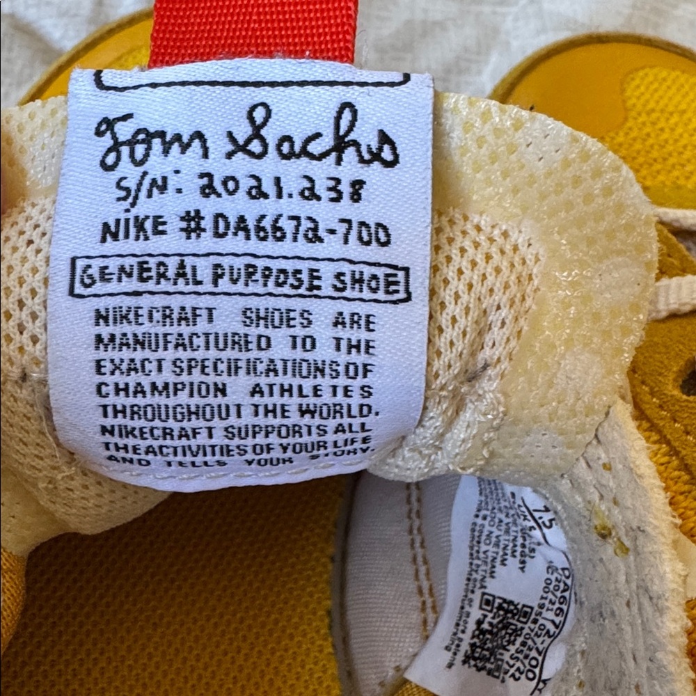 Womens Nike Craft General Purpose Shoe 'Tom Sachs Dark Sulfur'-Size 7.5 - Picture 9 of 12